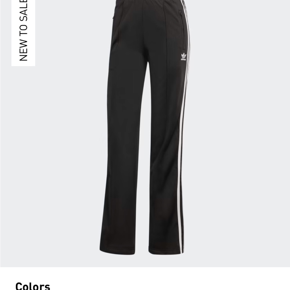 Adidas Black Pants with White Accents